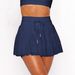In Stock Wholesale Hot Sale Sweet Fresh Solid Color Lace Mesh Spliced Anti-Exposure With Safety Pants Half Skirt_ecoleips.com