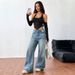 Voya Women's Personalized Street Style T-shirt For Spring And Summer 2026, Spicy Girl Slim Fit Backless Short Top_ecoleips.com