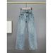 High-Waisted Straight Leg Jeans For Women - Stretch Denim Pants With Star Rhinestone Embellishments & Classic Blue Wash_ecoleips.com