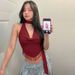 Foreign Trade Women's Clothing 2026 Spring/Summer New Product: Sexy Deep V-Neck Tassel Design Backless Tie-Up Slim Fit_ecoleips.com