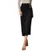 K New Rose Metal Buckle Decoration Pleated Bag Buttocks Slimming Women's Half Skirt_ecoleips.com