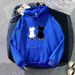 New Fleece-lined Hooded Women's Sweatshirt, Autumn And Winter New Versatile Cartoon Cat Student Oversized_ecoleips.com