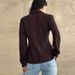 Slim Fit Women's Cardigan Blazer Elegant Fashion Top American Style Black White Long Sleeve Polyester_ecoleips.com