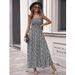 2022 Summer New Arrival: Popular Women's On In Europe And America - Square Neck, Ruffle Sleeves, Floral Print,_ecoleips.com