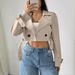 Women's Clothing Spring New Style With Belt Lapel Short Casual Windbreaker Jacket Elegant Style Women_ecoleips.com