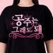 K-Pop Inspired T-Shirt Princess Is Okay Korean Slogan Graphic Tee Stylish Black Top For K-Fashion Enthusiasts & Girl Power Fans_ecoleips.com