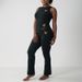 Women's Clothing New Solid Color Heart Hollow Sleeveless Top Trousers Set_ecoleips.com