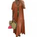 2026 Spring/Summer European And American New V-neck Irregular Multi-color Multi-size Long Flared Dress_ecoleips.com