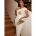 2025 New Models On The Market Spring Solid Color Hollow Dress Long Dress Temperament Elegant Fashion European And American Hot Selling Dress_ecoleips.com