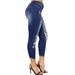 K New Ripped Denim Women's Pants With Tight And Wide Legs, European And American Women's Cropped Pants_ecoleips.com
