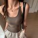Women's Ribbed Cotton Camisole Spring Summer Basic Versatile Slim Fit Inner Or Outer Layer Top_ecoleips.com