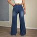 Women's Slim Fit Straight Leg Jeans Elastic Waistband Stretch Casual Denim Fashion_ecoleips.com
