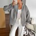 2025 New Cross-Border European And American Casual Vacation Lace-Up Long Sleeve Blazer Women's Autumn Winter_ecoleips.com