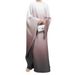 New Gradient Color Muslim Top And Inner Skirt Two-Piece Dress Set Women's Abaya Outfit_ecoleips.com