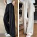 Women's Loose Straight Leg Pants Comfortable Thin Wide Leg Casual Sporty Ice Silk Cooling Mosquito Proof for Spring Summer Autumn_ecoleips.com