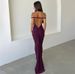 Spring Summer Women's Halter Neck Long Skirt Dress Large Backless Pleated Hip Sexy_ecoleips.com