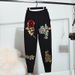 Floral Sequin Knit Set – Long Sleeve Sweater & Skinny Pants Two-Piece (S-XXL) | Grey & Black | European Streetwear_ecoleips.com