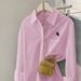 DiYun European And American Casual Simple Long-Sleeve Buttoned Solid Color Women's Shirt 2025 Autumn/Winter_ecoleips.com