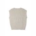 Foreign Trade Cross-border European American Source Manufacturer V-neck Sleeveless Ribbed Button Solid Color Vest_ecoleips.com