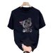 Women's Clothing Men's Loose Half Sleeved Summer Trend Daily Simple White Top_ecoleips.com