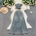 Women's Clothing One Shoulder Top Vest For Women Design Tassel Waist Top Suit High Waist Skirt_ecoleips.com
