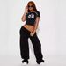 European American Style Women's round Neck Print Crop Top Short Sleeve Slim Fit Sexy Summer T-Shirt_ecoleips.com