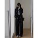 Early Autumn Outfit Set: Tea Style High-End Hoodie Sweatshirt And Wide-Leg Pants Two-Piece Sports Casual Set For Women_ecoleips.com