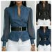 Women's V Neck Lace Long Sleeve Top Casual Elegant Fashion Tees For Spring/Summer/Autumn Independent Website AliExpress_ecoleips.com