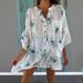 Verve 2025 New Printed V-neck Pullover Shirt Spring Summer Casual Women's Fashion_ecoleips.com
