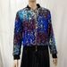 K New Women's Top Fashionable Gold Sequin Personalized Short Zipper Jacket For Women_ecoleips.com