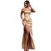 Women’s Clothing summer sexy fashion backless twisted slit dress satin long dress women_ecoleips.com