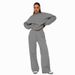 Women's Clothing Color Loose Long Sleeve Round Neck Women's Fashion Casual Wide Leg Pants Set_ecoleips.com