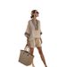 Women's Breathable Striped V-Neck Lounge Set Oversized Top Shorts 20+ Colors Available Comfortable Casual Clothing_ecoleips.com
