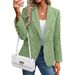 's European And American Women's Fashion Solid Color Suits, Autumn Simple New Style, Trendy Street-style Blazers_ecoleips.com