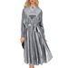 Women's Clothing Autumn And Winter Long Sleeved Banquet Dress Skirt_ecoleips.com