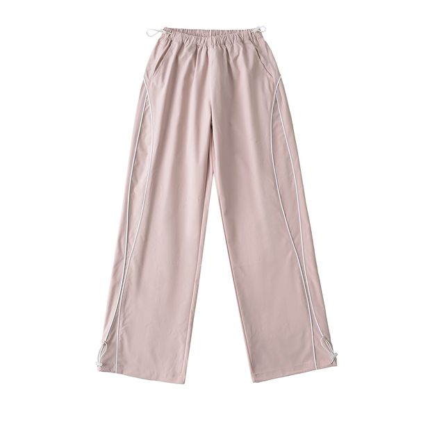 Women's Clothing Sports Quick Drying Straight Casual Pants For Women Summer Hot Girl Loose Slim Drawstring Wide Leg Pants_ecoleips.com