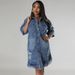 Summer Women's Short Sleeve Denim Jacket Lightweight Trendy Casual Loose Fit Hong Kong Japanese Style Niche Design_ecoleips.com
