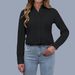 Women's Clothing Large Size Foreign Trade Polo Collar Women's Shirt Loose Fashion Temperament Solid Color_ecoleips.com