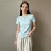 American-style Spicy Girl Short-sleeve T-shirt For Women, 2026 New Spring And Autumn Collection, Pink Round-neck,_ecoleips.com