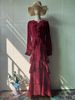 Women's Elegant Long Dress European American Style Summer Noble Waist Cinching Soft Fashion_ecoleips.com