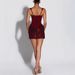 Cross-border 2026 European And American Spring/Summer New Lace-Up Sequin Strap Bodycon INS Slim-Fit Party Dress_ecoleips.com