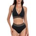 Russian Women's Sporty Padded Swimsuit Hot Selling Two Piece Beachwear Sexy Design New Arrivals_ecoleips.com