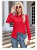 K New Women's Fashion Casual Long Sleeve Button Cardigan Shirt Blouse Female_ecoleips.com