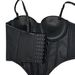 Sexy Rhinestone Bustier Top – Adjustable Straps Corset Bralette For Women (34B-40C, Stretchy Polyester, Clubbing & Date Night)_ecoleips.com