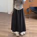 New Korean Style Lazy Lace Trim Wide-Leg Women, High-Waisted, Draped, Slimming, Casual Skirt Pants For Autumn And_ecoleips.com