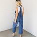 Fashion Suspender Jumpsuit Women's Loose Straight Wide Leg Denim Trousers_ecoleips.com