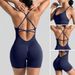 Women’s Clothing Beautiful Back Fitness Clothes Outer Wear Quick Drying Clothes Yoga Jumpsuit Sports Suit Yoga Clothes Suit High End Summer_ecoleips.com