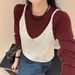 Korean Dongdaemun Autumn New Solid Color Versatile Knitted Camisole Women, Suitable For Outerwear Or As A Base Ler,_ecoleips.com