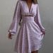 Foreign Trade Women's Clothing 2026 Summer New Fashion Long Sleeve V-Neck Slim-Fit Printed French Dress_ecoleips.com