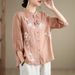 A New Summer Women's Garment Featuring A Chinese-Style Collar, Buttoned Top With Retro, Intricate Embroidery Design; Mad_ecoleips.com